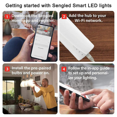 Smart Zigbee Home Hub For Lighting And Accessories, Control Up To 64 Devices With Easy Setup, Works With Alexa And Google Assistant