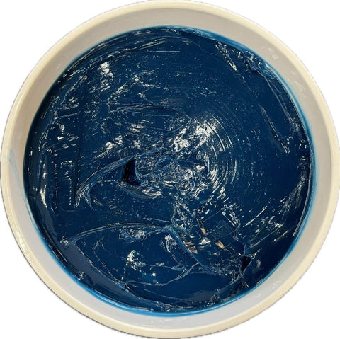 Top view of Blue High Temp 2 EP2 Lithium Complex Grease 35Lb Pail Multi Purpose For Wheel Bearings, Chassis, Farm Gear And Construction With 500F Plus Extreme Pressure Water Resistance Meets GCLB ASTM 4950.