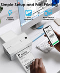No Sweat Portable Bluetooth Thermal Shipping Label Printer For Hustling Merchants Fast Wireless printing label from smartphone.