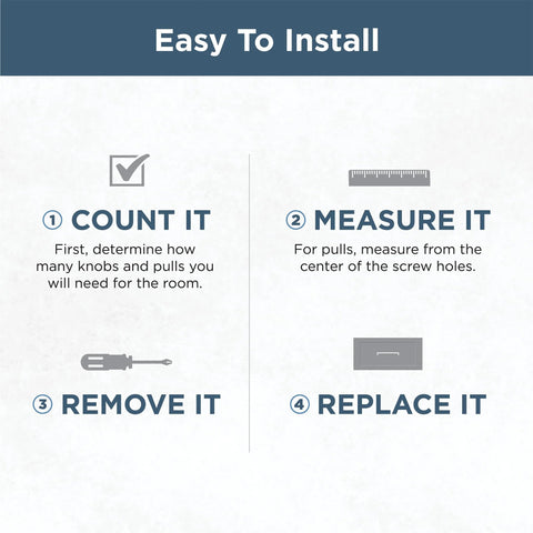 Installation guide for Champagne Bronze Cabinet Handles 10 Pack 3 Inch 76mm Center To Center Traditional Drawer Pulls