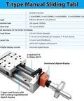 Heavy-Duty Manual Linear Stage With 4 Inch Stroke And 100kg Load, Double Axis T-Type Screw, Sliding Table For CNC and 3D printer
