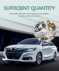 102 Piece Auto AC Valve Core Kit With Aluminum And Brass Cores For R12 R134a, image shows a car and kit components in circle.