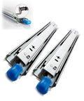 Heavy Duty Drawer Slides With Lock 26 Inch Side Mount Ball Bearing Runners 264 Lb Load Capacity 3-Fold Fully Extended Glides
