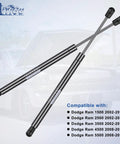 Image showing Pair Of Hood Lift Supports Gas Springs For Dodge Ram 1500 2500 3500 4500 5500 Replace Front Hood Shocks And Struts