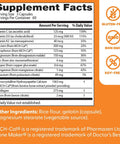 Supplement facts showing ingredients and daily values of Calcium Complex Bone Health Boost For Strong Bones And Muscle Support With Vitamin C D3 K2 Magnesium Zinc Potassium Phosphorus From MCH-Cal Collagen Non GMO 180 Capsules