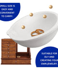 Six Pack Quartz Ceramic Crucible Set With Seven Point Eight Seven Inch Crucible Tong, small ceramic crucible with gold rings