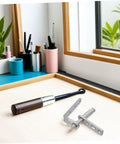 Heavy Duty Dual Swing Door Hinge Self Closing Stainless Steel For Cabinets And Wood Doors With Easy Installation Dual Swing Action Perfect For Bar Saloon Kitchens And Barn Style Openings on cabinet door