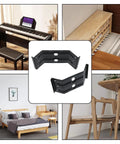 Heavy Duty Corner Bracket Set of 4 for Tables and Furniture with thick steel, zinc plated, pre-drilled holes visible.