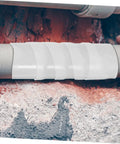 Peel And Stick Leak Repair Tape For Plumbers Rubberized Seam Tape For Outdoor Ducts And Water Leaks Three Meter Length Flexible Waterproof Quick Patch Seal For DIY Fixes No Downtime Needed Heavy Duty Seal applied on a pipe