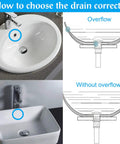 Solid Build Universal Pop Up Sink Drain Stopper With Overflow Chrome Finish Anti Clog Design For Kitchen And Bathroom Sinks setup guide for sink drain options.
