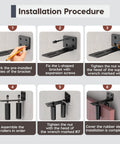 Installation steps for Heavy Duty Slide Gate Roller Guide With L Rear Post Steel Bracket And Sliding Gate Hardware Kit Support Assembly For Sliding Rolling Garage Wood Fence Doors 6 Inch Black 2 Pieces For Long Lasting Performance.