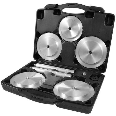 61850 Hub Seal Installer Kit Five Size Drivers for Class 7 and Class 8 Big Rigs Trailers and Some Medium Duty Vehicles in case