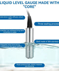 Submersible Water Level Sensor With 4 To 20mA Output DC24V 316L Stainless Steel Level Transmitter IP68 Water Resistant