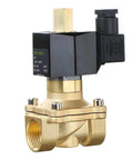 Brass Electric Solenoid Valve Three Quarter Inch NPT Normally Open 12V DC for air gas water with Viton seal and corrosion-resistant body