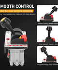 PTO Hoist Air Control Kit With Kickout And K90 Valve For Dump Trucks 10m Tube shown with control lever and smooth control valve positions
