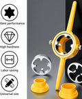 PVC Pipe Thread Maker Tool Kit With 12 Pcs Dies, DIY Ready Manual Pipe Threader Set, includes handle and metal dies