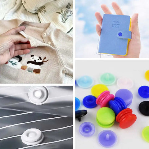 150 Set No Sew Resin Snap Button Kit With Plastic Snaps For Clothing Sewing And Crafting Round Snap Buttons In 15 Colors