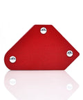 Rosfix Magnetic Welding Angle Set x6 Stainless Steel Fixed Angle for precise metal positioning in red with magnetic grip.