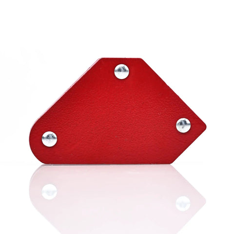 Rosfix Magnetic Welding Angle Set x6 Stainless Steel Fixed Angle for precise metal positioning in red with magnetic grip.