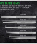 5-piece taper punch set from Versatile 16 Piece Punch And Chisel Set With Pro Grade Taper Punch Pin Center Punches Cold Chisels