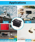 8 Pack 12V Rocker Toggle Switches On Off SPST 2 Pin 2 Position Latching shown for car, RV, marine, appliances, lamp