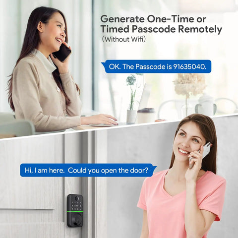 Super Slick Smart Door Lock Deadbolt With Keypad And Quick Fingerprint Reader For Absolute Game Changing Keyless Entry Auto Locking Setup With Bluetooth App Control And Spare Keys