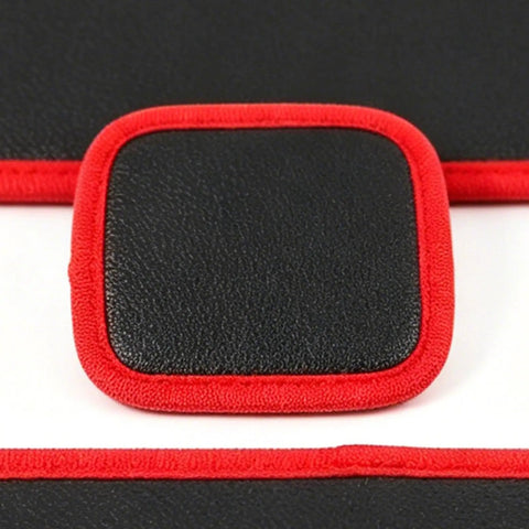 Three Flexible Magnetic Pads Tool Mat Set For Workbench Organization Magnetic Holding Pad For Small Parts And Tiny Tools Clutter Free Surface For Repairs And Crafting, red-trimmed black flexible magnetic pad