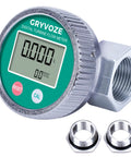 Built To Last Heavy Duty Waterproof One Inch Digital Water And Fuel Flow Meter With Three Quarter Inch Adapters and EMI Protection