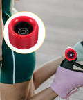 Close-up of red 92A quad roller skate wheels showing grip and durability for rinks, parks, streets, and all terrain use. Focus keyword: Red 92A Quad Roller Skate Wheels Durable Indoor Outdoor Replacement Anti Slip PU PP Grippy Wheels For Speed Skating And Roller Skate Parts Ideal For Rinks Parks Streets And All Terrain Use.
