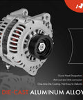 Alternator For 2001 Nissan Maxima And Infiniti I30 3.0L V6, 12V 100A With 6-Groove Pulley Clockwise Rotation in die-cast aluminum