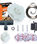 Starter Recoil Pulley Kit For Poulan Pro Chainsaw P3314 P3818AV PP3816 Replacement 530071966 with handle, pulley, rope, springs