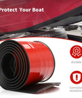 Heavy Duty Self Adhesive Boat Keel Guard And Badass Hull Armor Strips For Fiberglass Aluminum Fishing Vessels Black in a roll.