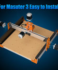 NEMA 23 CNC Motor Upgrade for Masuter 3, showing installation of four motors for enhanced precision in woodworking and milling projects.