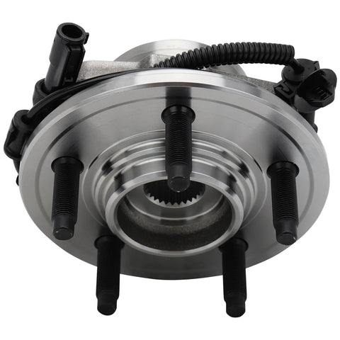 Wheel Hub Bearing Assembly Front Or Rear For Ford Explorer 2006 2010 Explorer Sport Trac 2007 2010 Mercury Mountaineer 2006 2010 5 Lug ABS Compatible Premium Replacement Easy Install with visible lugs and ABS cable.