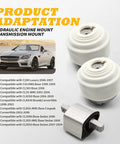 Dope Hydraulic Engine And Transmission Mount 3 Piece Kit Direct Replacement For Mercedes SL500 CL500 E500 Auto Transmission showing white mounts.