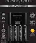 Slick Dope High Capacity NiMH Rechargeable Battery Pack With Fast Lane Smart Station and Four Pre Charged AA Eneloop Pro Cells.