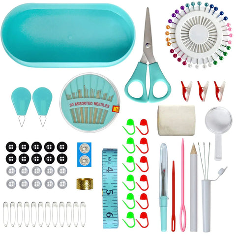 Sewing accessories from 40 Colorful Spools Of Polyester Sewing Thread In A Portable Gift Box Kit For Beginners And Travelers Emergency Repairs On The Go