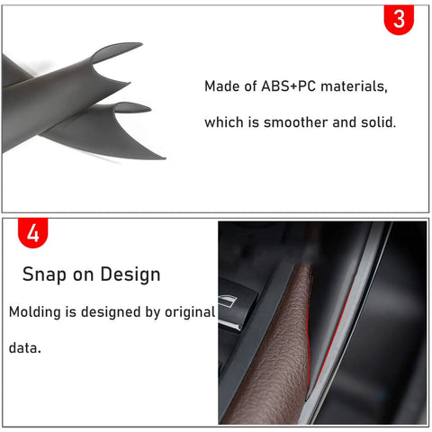 Door Handle Covers For BMW 3 Series And 4 Series Set Easy Install Driver And Passenger Side Pull Handle Covers Fits 320i 328i