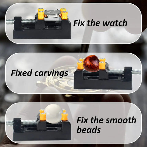 Adjustable Back Watch Case Opener And Holder Tool For Most Watches Pro Grade Watchmaker Gear, fixing watches, carvings, and beads