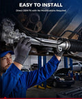 Technician installing Power Steering Rack And Pinion Assembly For Toyota Tundra 2000 2006 And Sequoia 2001 2007 With Inner Tie Rods