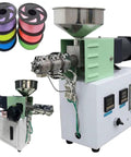 Smooth Running Desktop Filament Extruder Turn Abs Pla Petg Tpu Plastic Scraps Into 1.75 Mm 3D Printing Wire with colorful filament spools.