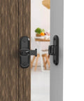 Heavy Duty Zinc Alloy Barn Door Lock With 90 And 180 Degree Latch Thickened 6mm Panel Anti Rust Finish Sliding Door Lock Hardware