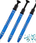 Three Piece Pro Grade Jewelry Ball Grabber Tool Set With Four Prong Precision Pickup For Tiny Balls Beads Gems IC Chips Screws Diamonds Claw Tweezers For Nail Art And Jewelry Repair