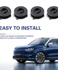 4 Pack Car Floor Mat Clips Set Durable Plastic Interior Fasteners Anti Slip Mats Retainers and blue car