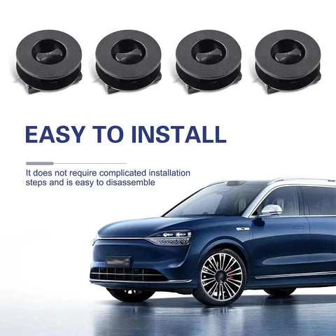 4 Pack Car Floor Mat Clips Set Durable Plastic Interior Fasteners Anti Slip Mats Retainers and blue car