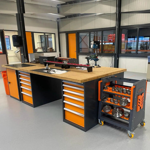 Beefy Shop Cnc Tool Rack Featuring Multifunctional Cat40 Tool Holder And Slick Dark Grey Coating For Heavy Duty Industrial Organization And Rapid Tool Swap Operations