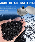 Heavy Duty Snap In Wheel Center Caps 4 Pack Universal Hub Covers with ABS material and black beads showing durability.