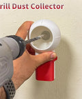 Drill Dust Collector Box For Picture Hanging And Home Renovations Keeps Dust Off Floors And Benches Red And White Portable
