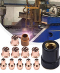 Get Your Plasma Cutter Consumables Kit Ready for Trafimet VersaCut 40 Systems And Hit Clean Edges On Steel With Precise Cuts Plus Extended Life Parts For Pro Results Today, featuring copper electrodes and nozzles for plasma cutting.