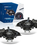 2Pc Front Steering Knuckles And Wheel Bearing Hubs Assembly For 2004 2005 2006 2007 Toyota Highlander AWD 3.3L Gas Replacement Kit
